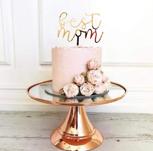 Best Mom Acrylic Cake Topper