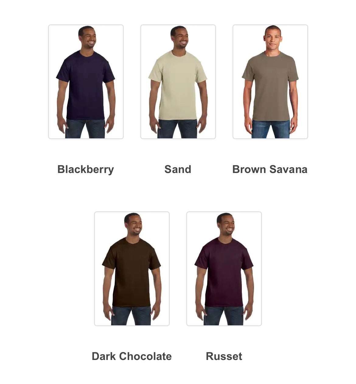 Gildan T-shirt Uomo Ultra Cotton 100% Cotone - Taglia L, Colore Antique Royal/Maroon - Senza Cuciture